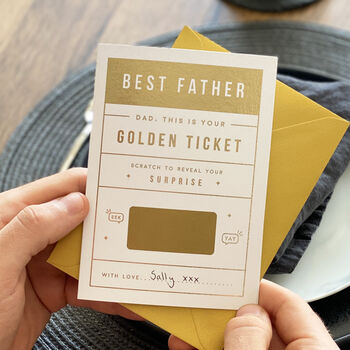 Dad's Golden Ticket Scratch Card, 3 of 7