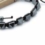 Magnetic Pyramids Hematite Shamballa Bracelet, thumbnail 1 of 2