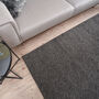 The Rugs Plain Dark Grey Shaggy Rug, thumbnail 4 of 12