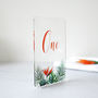 Tropical Hothouse Wedding Table Number, thumbnail 4 of 4