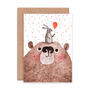 Bear And Bunny Birthday Card, thumbnail 2 of 2