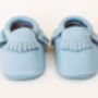 'Cutie Bluetootie' Baby And Toddler Moccasins, thumbnail 3 of 4