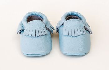 'Cutie Bluetootie' Baby And Toddler Moccasins, 3 of 4