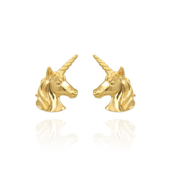 Unicorn Stud Earrings, 3 of 7