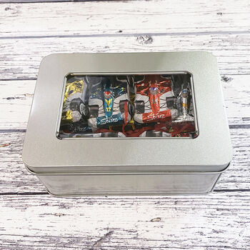 Chocolate F1 Cars Gift Tin, 3 of 7