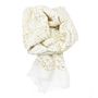 White And Cream Foil Scarf, thumbnail 2 of 7