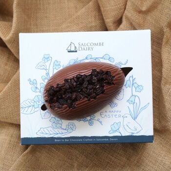 Rum And Raisin Evening Star Egg With Two Chocolate Bars, 3 of 11