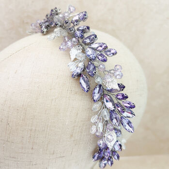 Lilac Bridal Crown, 3 of 5