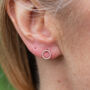 Sterling Silver Mini Twisty Studs, thumbnail 1 of 9