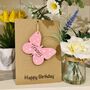 Personalised Best Friend Wooden Butterfly Birthday Card, thumbnail 5 of 5