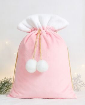 Personalised Velvet Christmas Sack, 9 of 9