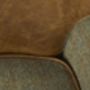 Curved Back Armchair Vintage Leather Or Tweed, thumbnail 4 of 12