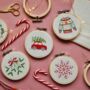 Christmas Snowflake Embroidery Kit, thumbnail 6 of 7