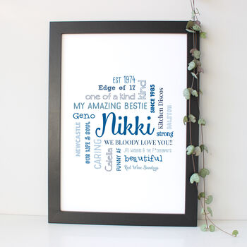 Personalised Word Art Gift For Her, 11 of 11