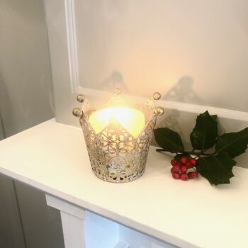 Metal Crown Candle Holder, 3 of 3
