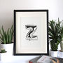 Illustrated Balloon Letter Print A To Z, thumbnail 1 of 9