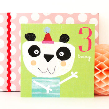 Panda 3rd Birthday Card, 5 of 5