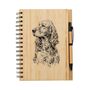 Personalised Irish Setter Silhouette Engraved Notebook, thumbnail 1 of 2