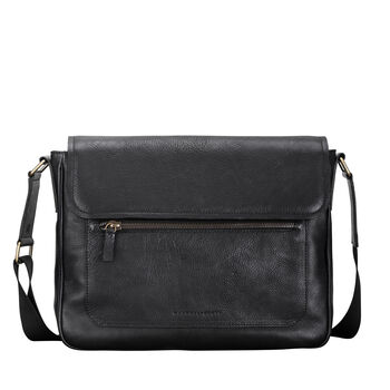 Men's Soft Leather Messenger Bag 'Livorno', 4 of 12
