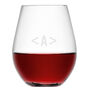 Monogrammed Stemless Red Wine Glass, thumbnail 3 of 6