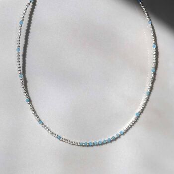 Apatite Gemstone Beaded Necklace, 4 of 7