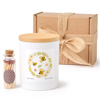 Bee Floral Spring Candle Gift For Her, 7 of 7