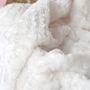 Personalised Initial Embroidered Ivory Baby Blanket, thumbnail 2 of 6