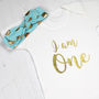 I Am One First Birthday Baby Girl Outfit, thumbnail 4 of 6