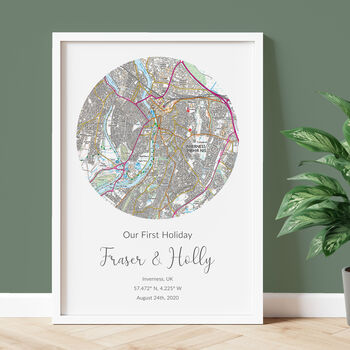Personalised Map Print Ordnance Survey Explorer UK Edition, 7 of 12