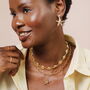 Clam Shell Chunky Chain Necklace In Gold Plating, thumbnail 4 of 5