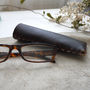 Leather Glasses Case With Interlocking Seam, thumbnail 3 of 10