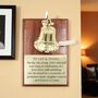 Personalised Ship Bell Rosewood Plaque Gift For Anniversary, thumbnail 1 of 9