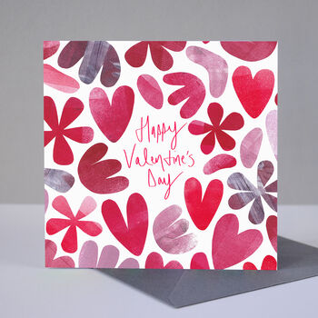 Pink Abstract Valentine's Day Card, 6 of 8