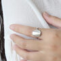 Sterling Silver Geometric Adjustable Rings, thumbnail 3 of 6