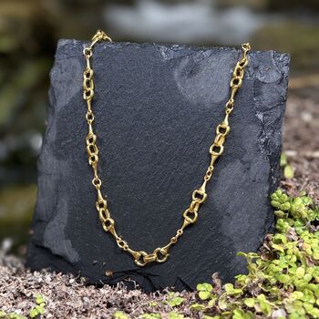 Silver Or Gold Personalised Snaffle Bit Necklace, 5 of 10