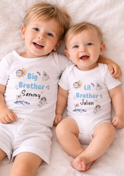 Personalised Space Brother Matching T Shirts, 2 of 5