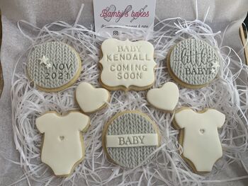 New Arrival Announcement Letterbox Biscuits, 3 of 5