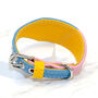 Multi Coloured Italian Greyhound Leather Collar, thumbnail 2 of 4