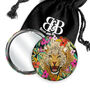 Wild Cat Leopard Handbag Mirror And Pouch, thumbnail 1 of 9