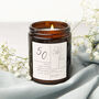 50th Birthday Gift For Her Floral Personalised Candle, thumbnail 1 of 11