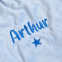 Teddy Comforter With A Star For A Baby, thumbnail 2 of 4
