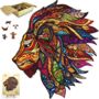 Lion Wooden Jigsaw Puzzle For Adults With 300 Pieces, thumbnail 1 of 7