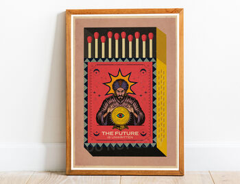Fortune Teller Matchbox Art Print Poster, 2 of 4