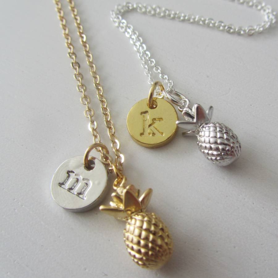 Pineapple Necklace Personalised Jewellery By MADISON HONEY JEWELLERY