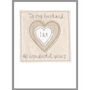 Personalised Heart Birthday Or Anniversary Card For Him, thumbnail 9 of 12