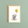 Elephant New Baby Card, thumbnail 1 of 5