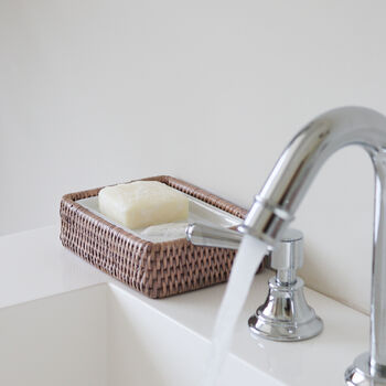 Marbury Taupe Rattan Soap Dish, 4 of 4