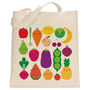 Five A Day Kawaii Fruit And Vegetables Shopper Bag, thumbnail 5 of 7