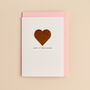 Personalised 3rd Wedding Anniversary Leather Card, thumbnail 1 of 3