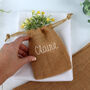 Personalised Jute Favour Bag Or Place Setting, thumbnail 4 of 7
